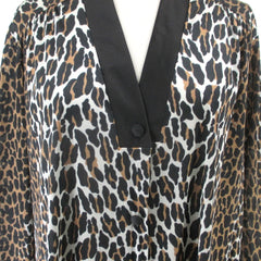 Vintage 70s Vanity Fair Leopard Robe 38 L