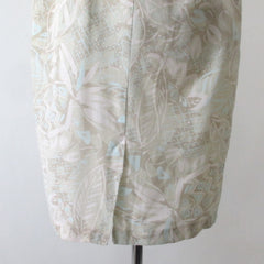 Vintage 80s Tropical Pastel Sheath Dress M