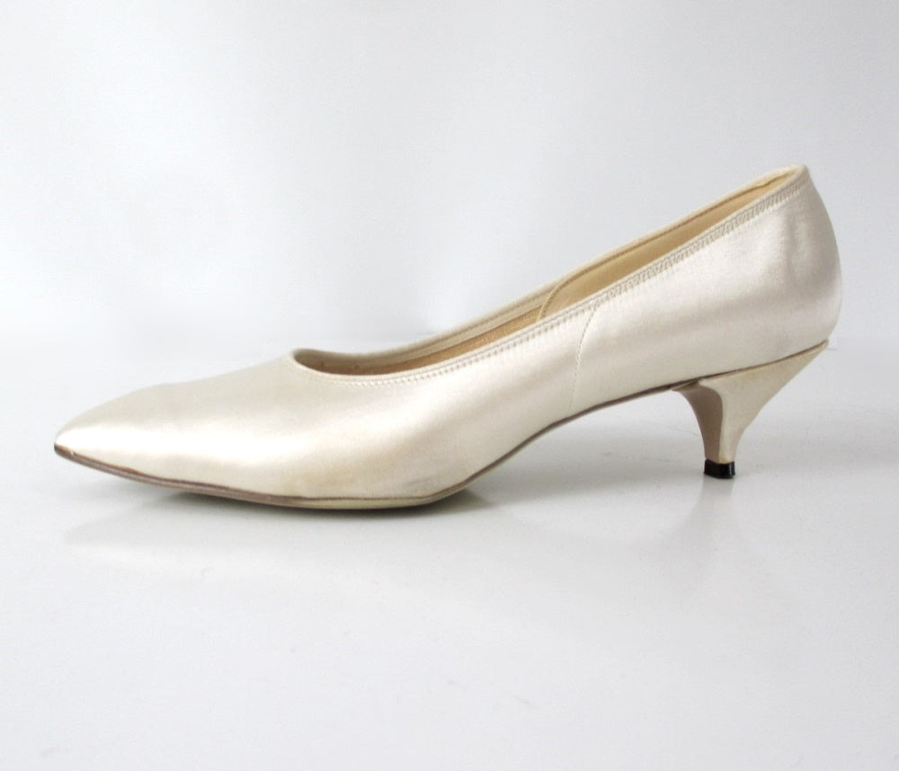 Silver Kitten Heel Strappy Sandal ($32) - Perfect for Weddings