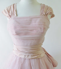 Vintage 50's Pink Tulle & Taffeta Party Dress XS - Bombshell Bettys Vintage