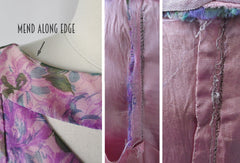 Vintage 50's Sheer Purple Floral Organdy Full Skirt Party Dress M - Bombshell Bettys Vintage