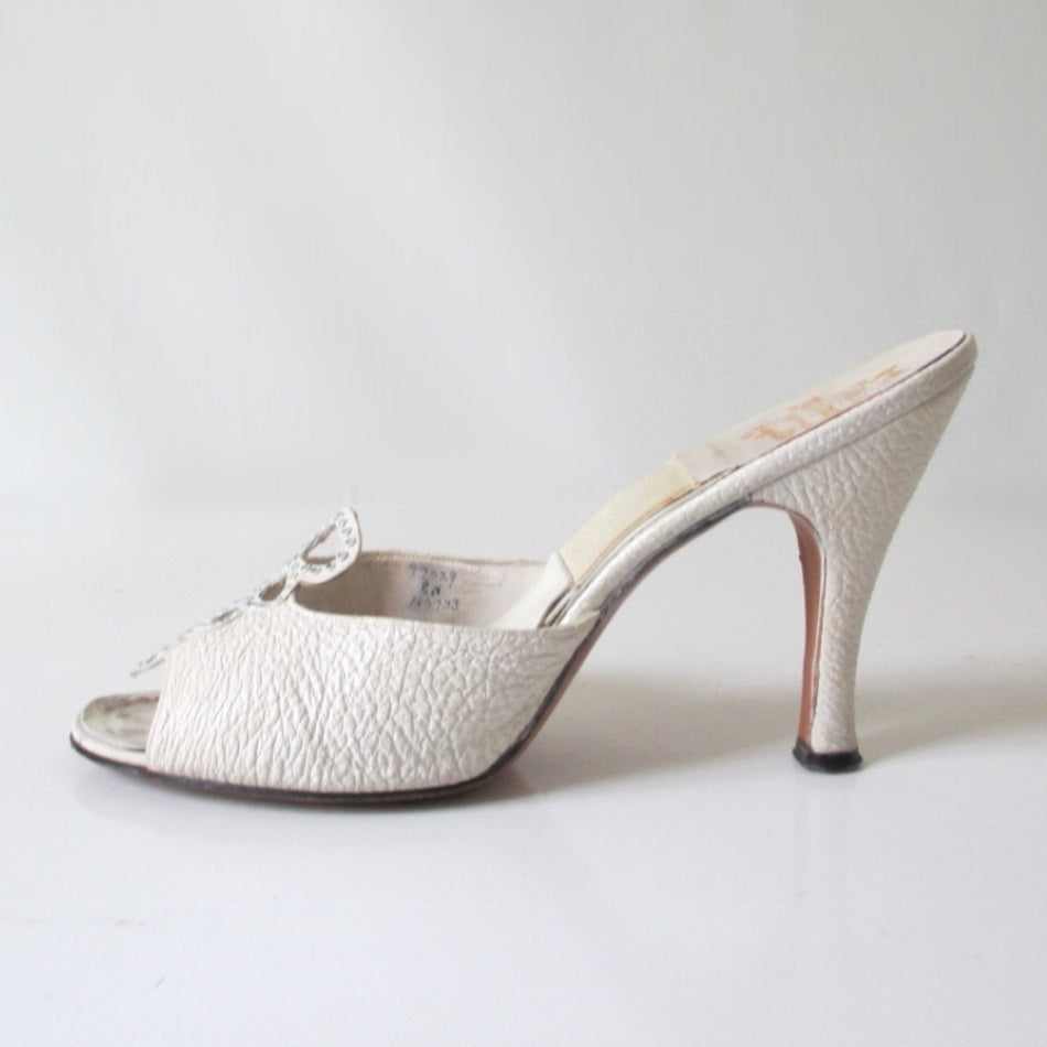 1950s white shoes - Gem