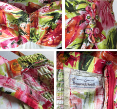 Vintage 60's Floral House Of Hawaii Sarong Dress S - Bombshell Bettys Vintage