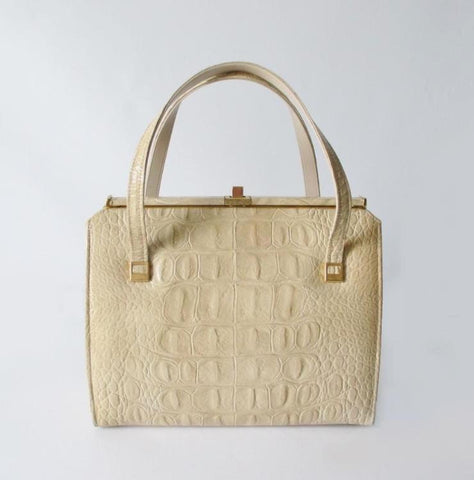 Vintage 60's Elbief Alligator Bag / Handbag