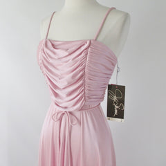 Vintage 70s Joy Stevens Rose Pink Party Dress XS - Bombshell Bettys Vintage