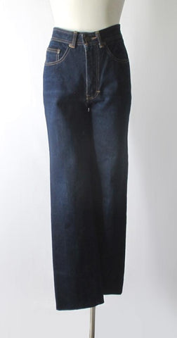 Vintage 70's Jordache High Waist Denim Blue Jeans S