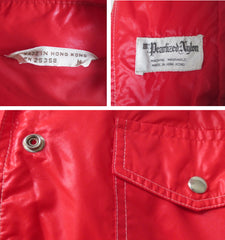 Vintage 70s Pearlized Red MOD Raincoat / Windbreaker Jacket M - Bombshell Bettys Vintage
