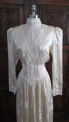 • Vintage 80's Gunne Sax Silk Tea Dress M - Bombshell Bettys Vintage
