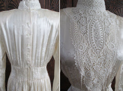 • Vintage 80's Gunne Sax Silk Tea Dress M - Bombshell Bettys Vintage