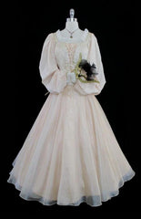 Masquerade Ball Gown Costume Renaissance Queen Fairy Princess Dress M - Bombshell Bettys Vintage